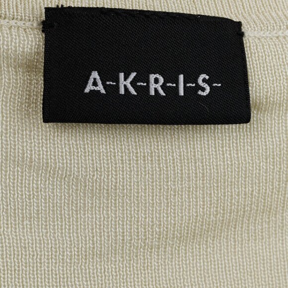 Akris Cream Scoop Neck Beige Knit Top - Picture 5 of 8